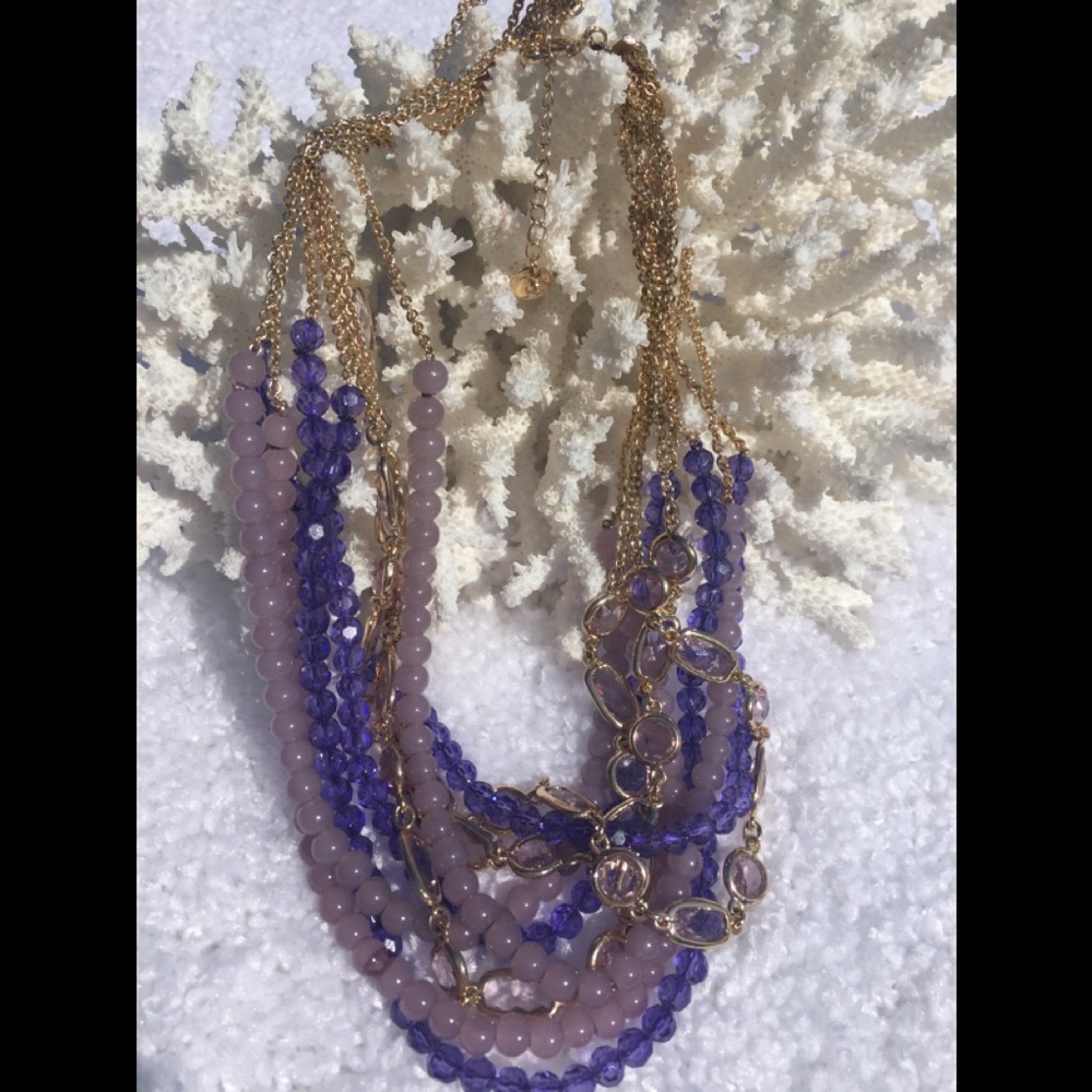 Ann Taylor Purple/lavender 16” necklace
